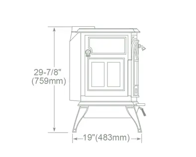 Vermont Castings Defiant Wood Stove